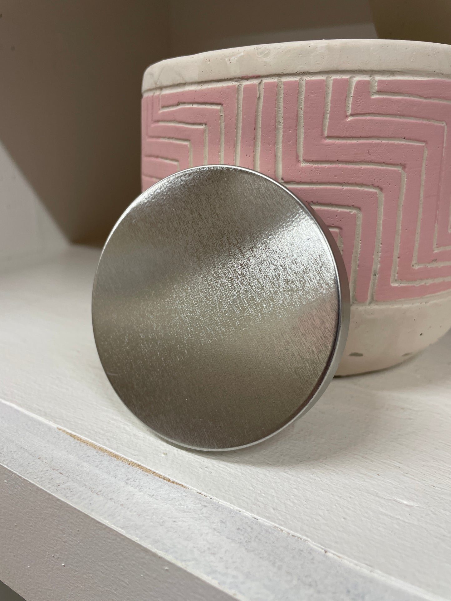 S Metal Silver Lid