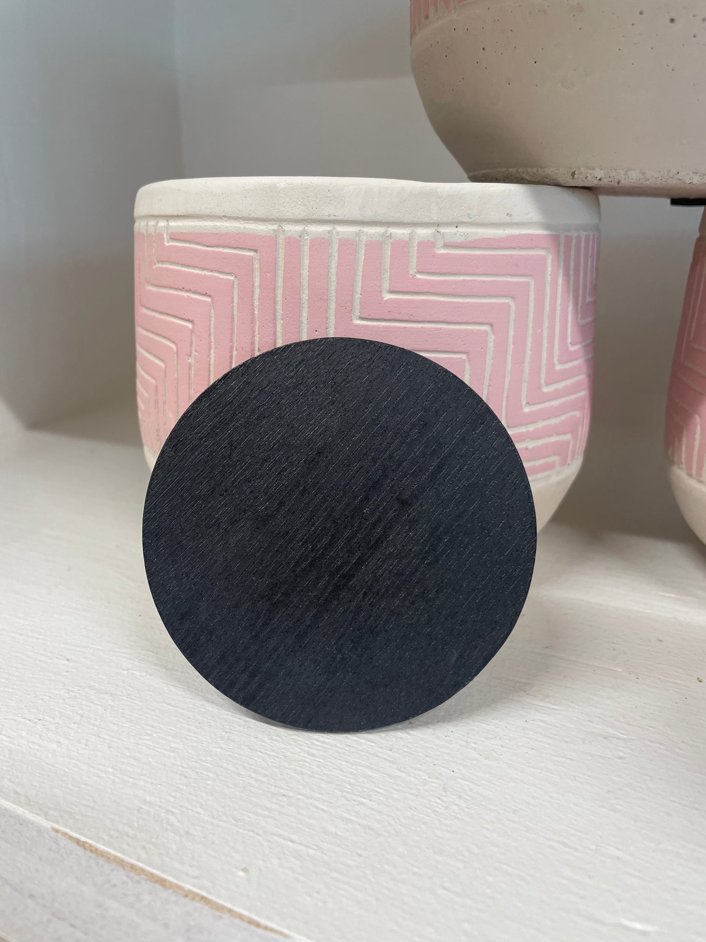 S Black Wood Lid
